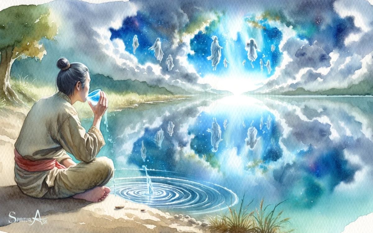 spiritual meaning of drinking salt water in dream