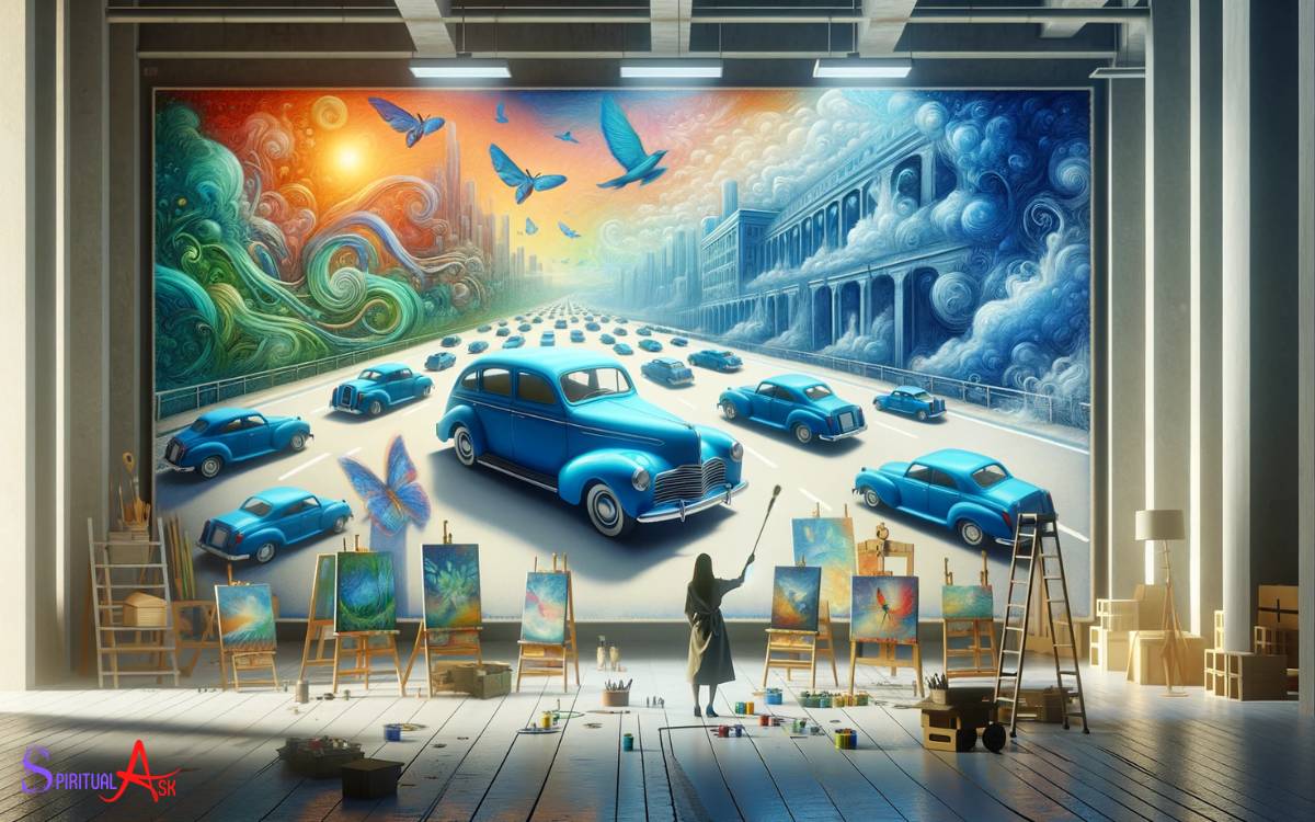 Analyzing the Symbolic Interpretation of Blue Cars
