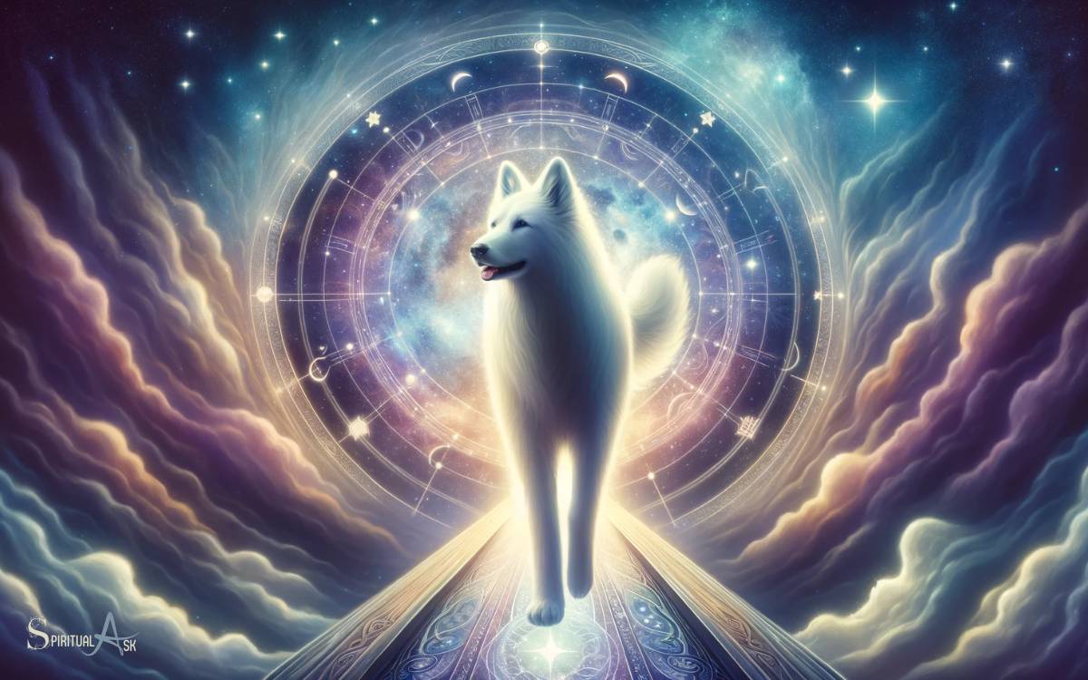 White Dog as a Messenger in Dreams