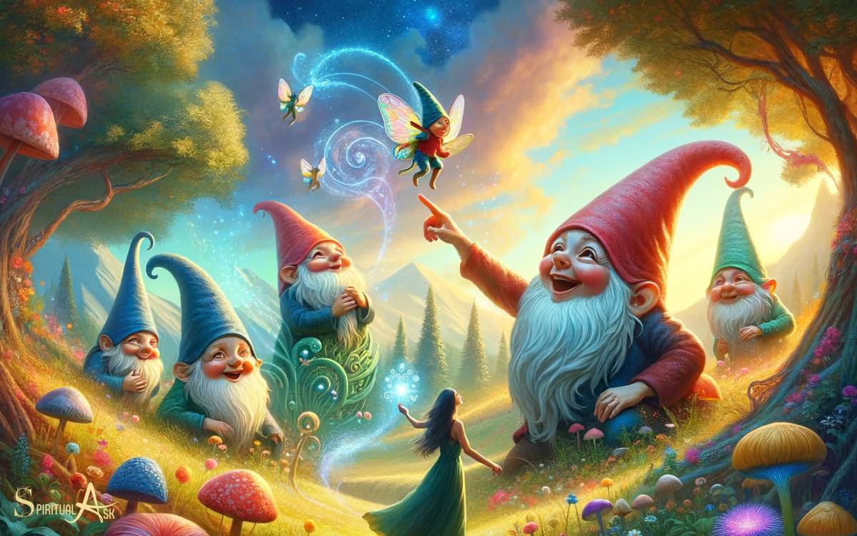Inner Child and Whimsical Wisdom Gnomes in Dreamland