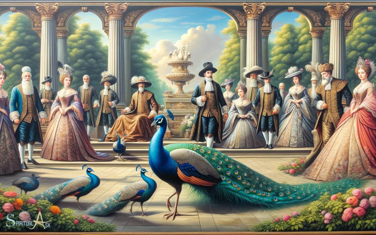 The Peacocks Association With Royalty