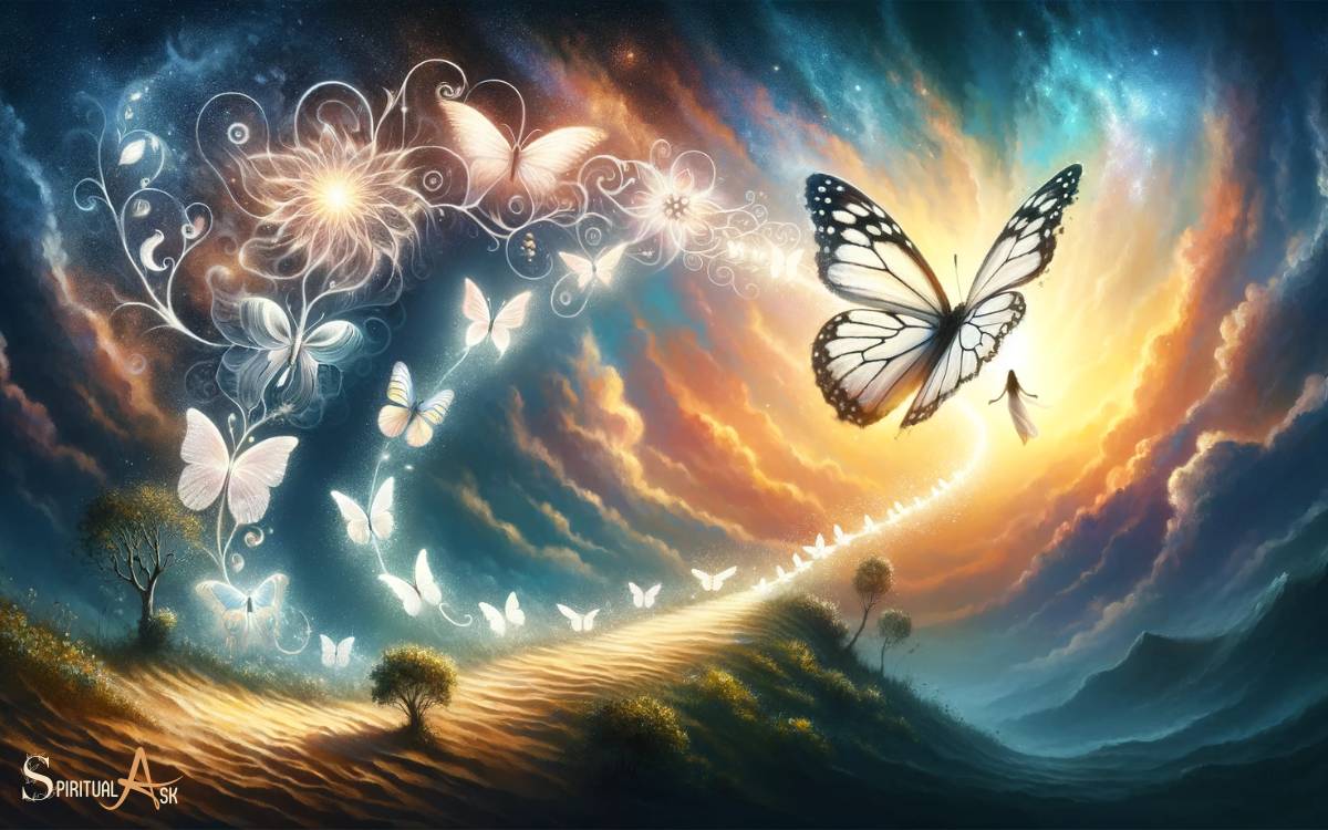 White Butterfly as a Messenger of Transformation